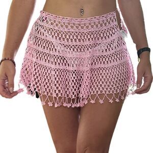Say What? Girls Tie Crochet Swimsuit Coverup